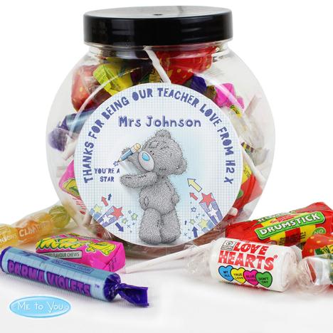 Personalised Me to You Bear Teacher 250g Sweet Jar £8.99